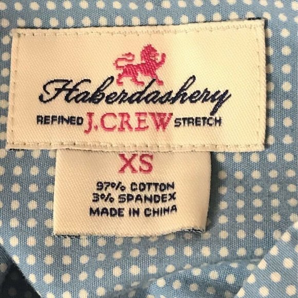 Haberdashery By J.Crew Button Up Polka Dot Top XS - Picture 5 of 6